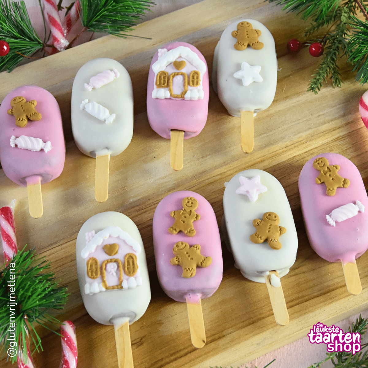 Kerst Candyland Cakesicles