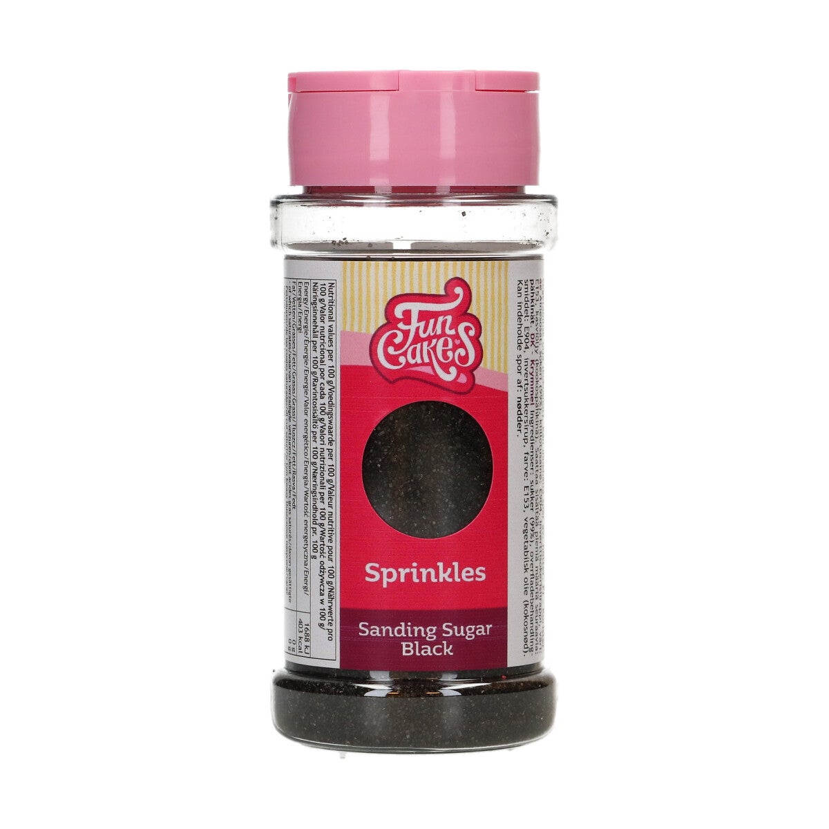 FunCakes Sanding Sugar 80g - Zwart