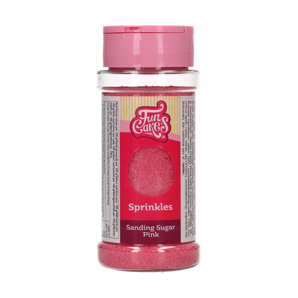 FunCakes Sanding Sugar 80g - Roze