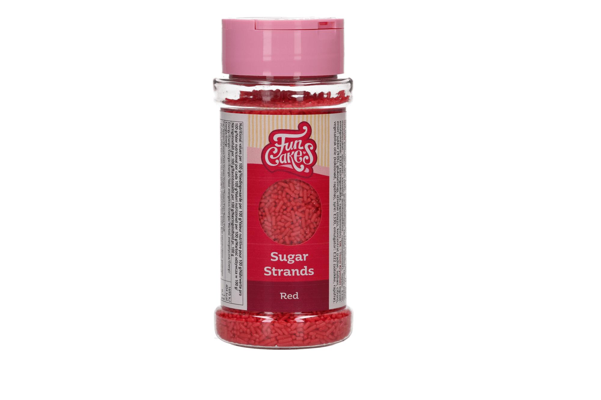 FunCakes Sugar Strands Rood 80 g