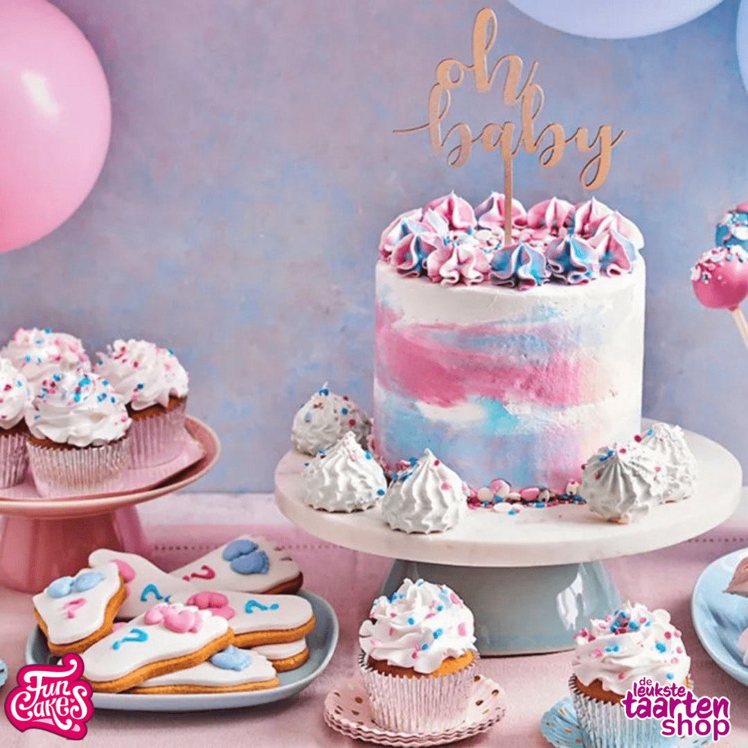 Gender reveal koekjes