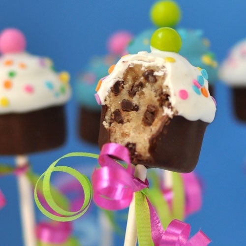Chocolade cupcake pops