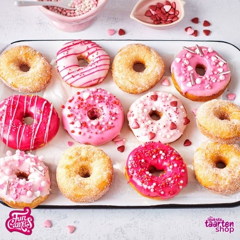 Donuts met Roze Dip 'n Drip