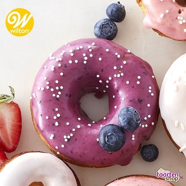 Blauwe bessen donuts