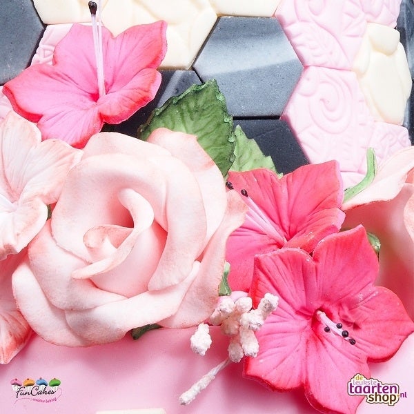 Recept Geometrische Bloemen Taart