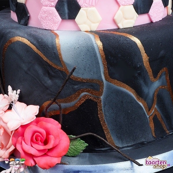 Recept Geometrische Bloemen Taart